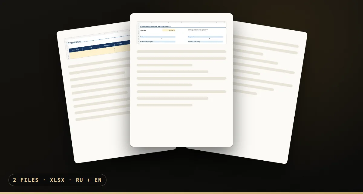 Employee Onboarding & Probation Plan files