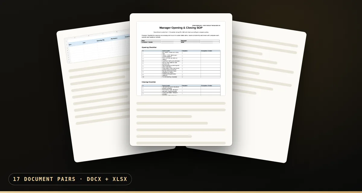 Restaurant Manager OS files