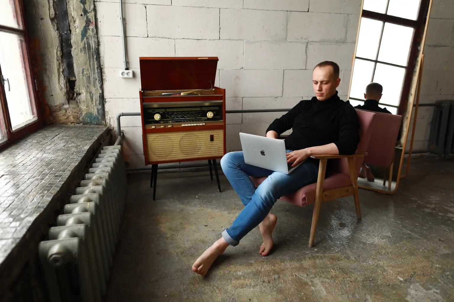 Denis Mironov working